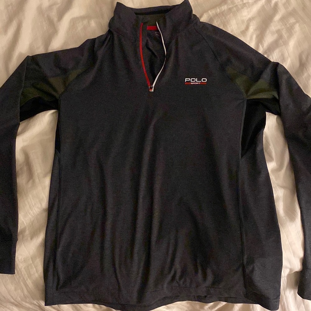Polo sport 1/4 Zip, Grey